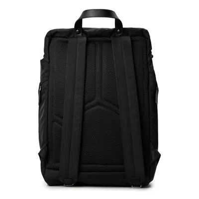 Prada Re-nylon And Saffiano Leather Backpack In Brown