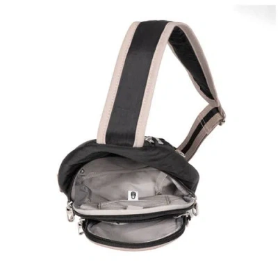 Baggallini Securtex Classic Anti-theft Daytripper Sling Bag In Black