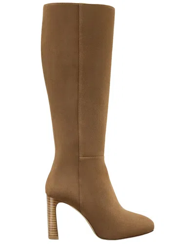 Stuart Weitzman 90mm Babette Suede Knee-high Platform Boots In Brown