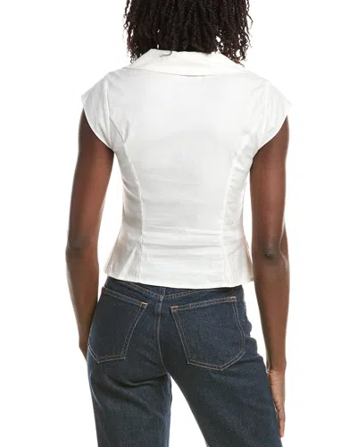 Reveriee Solid Vest In White
