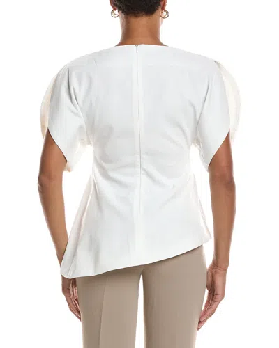 Estellina Drape Top In White
