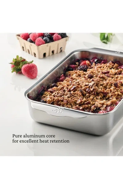Hestan Ovenbond Tri-ply Rectangular Baker In Silver