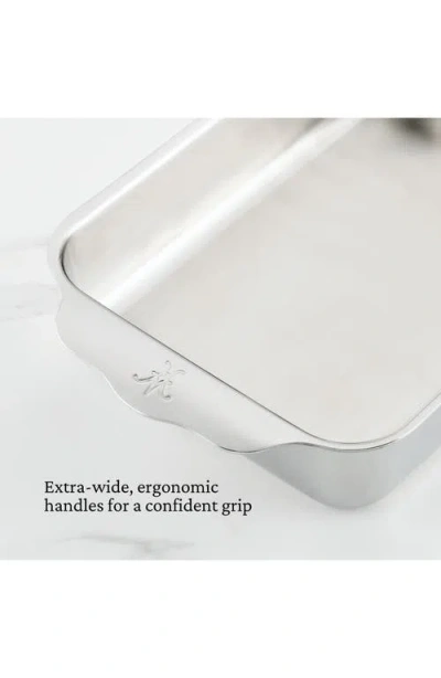 Hestan Ovenbond Tri-ply Rectangular Baker In Silver