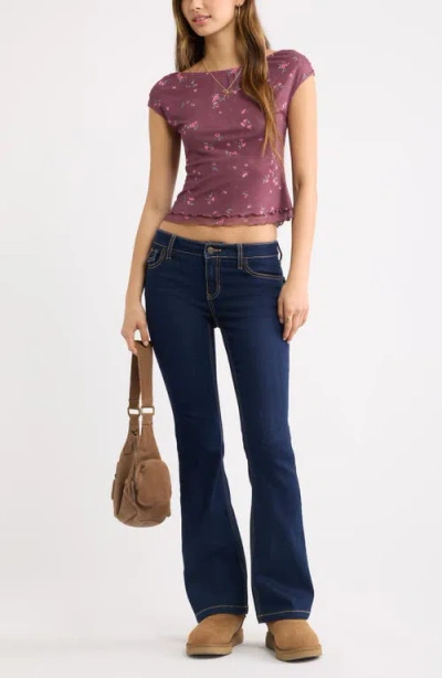 Bp. Embroidered Bootcut Jeans In Blue