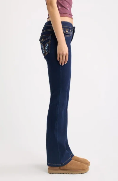 Bp. Embroidered Bootcut Jeans In Blue
