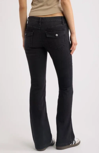 Bp. Low Rise Bootcut Jeans In Black