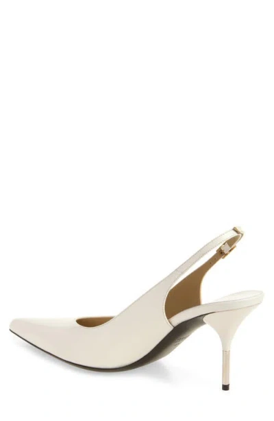 Versace Slingback Pump In White