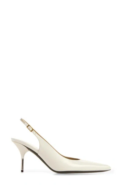 Versace Slingback Pump In White