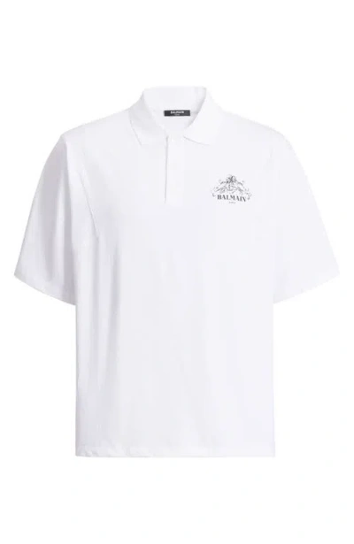 Balmain Vine Polo In White