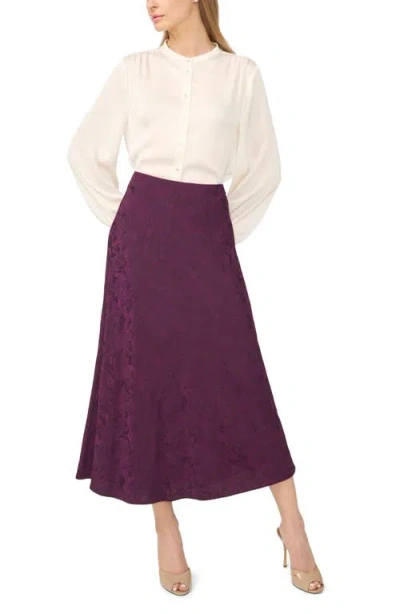 Halogenr Halogen(r) Jacquard Pull-on Midi Skirt In Winter Bloom