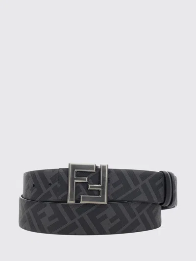 Fendi Ff Rounded Belt In Black