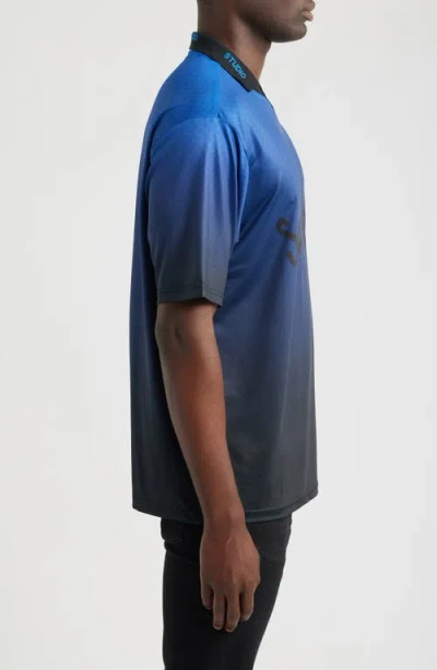 Santo Studio Gradient Graphic Polo In Multicolor