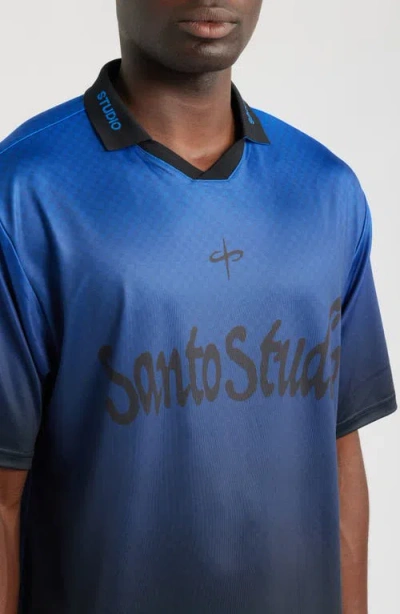 Santo Studio Gradient Graphic Polo In Multicolor