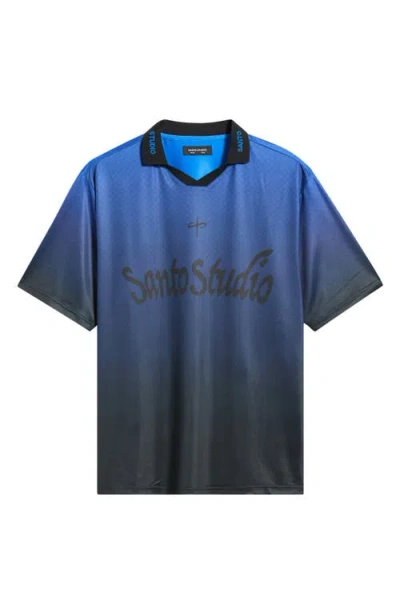 Santo Studio Gradient Graphic Polo In Multicolor