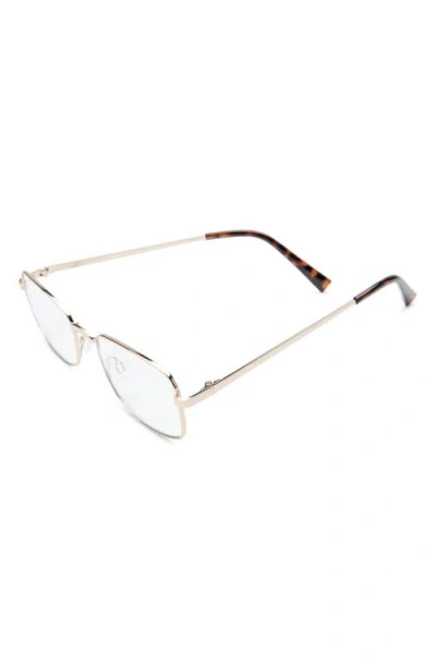 Bp. Rectangular Blue Light Blocking Glasses In Gold