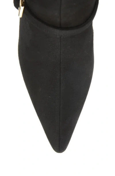 Prada Stretch Knee High Boot In Black