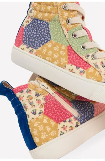 Boden Kids' Patchwork High Top Sneaker In Multi