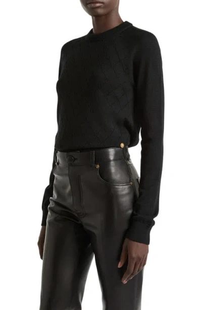 Balmain Knit Jumper In Black
