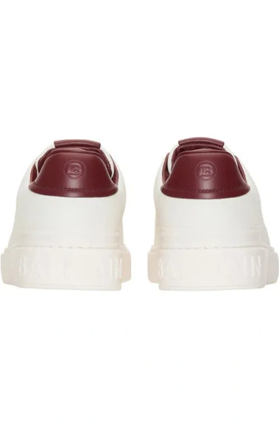 Balmain B-court Smooth Leather Trainers In Multi