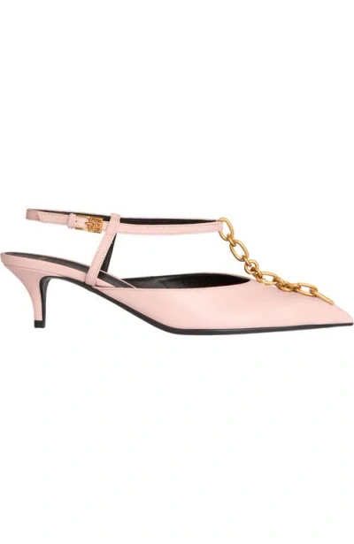 Balmain Sync Chain Kitten Slingbacks In Multi