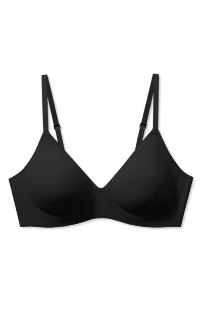 True & Co. True & Co Comfort Underwire Bralette In Black