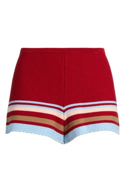 Solid & Striped The Cleo Knit Shorts In Multi