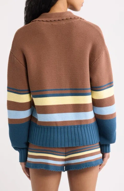 Solid & Striped Cleo Cotton Pullover Sweater In Multi