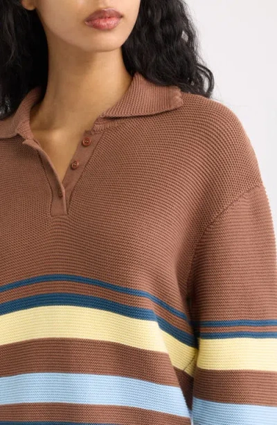 Solid & Striped Cleo Cotton Pullover Sweater In Multi