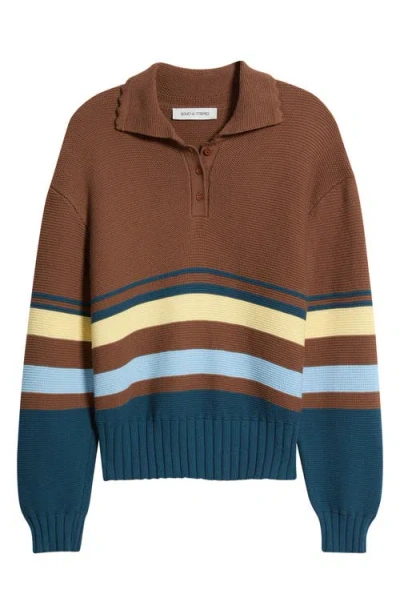 Solid & Striped Cleo Cotton Pullover Sweater In Multi