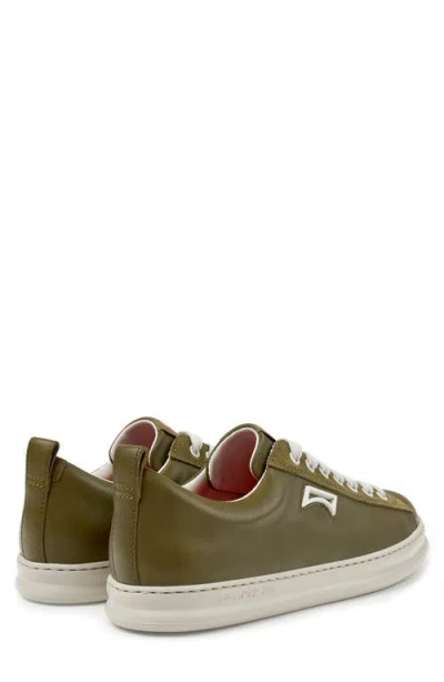 Camper Runner Four Leather Sneaker In Green