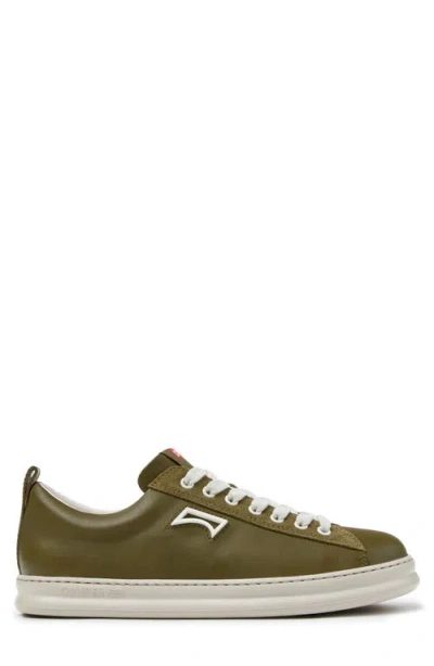Camper Runner Four Leather Sneaker In Green