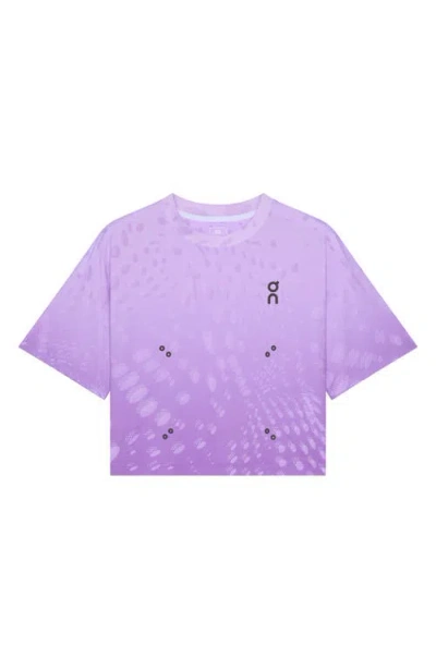 On Performance Volt-t Performance Graphic T-shirt In Purple