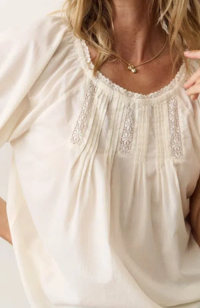 Marine Layer Celina Puff Top In White