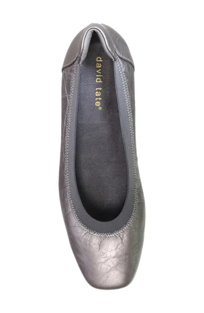 David Tate Arch Pump In Silver