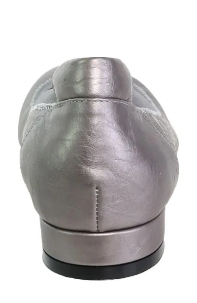David Tate Arch Pump In Silver