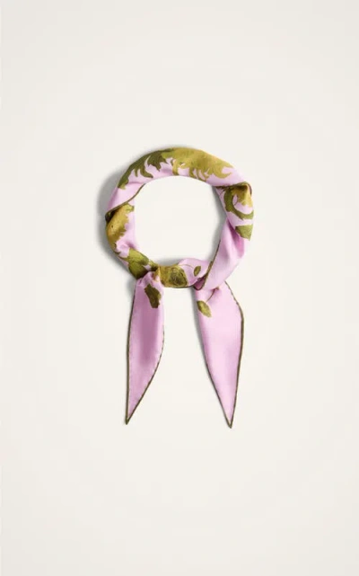 La Doublej Diamond Scarf In Pink