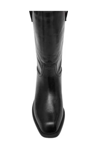 Steve Madden Primo Tall Leather Boot In Black