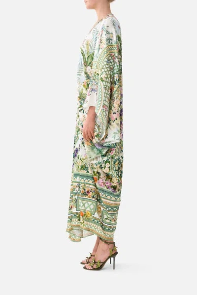 Camilla T Shape Long Kaftan In Multi