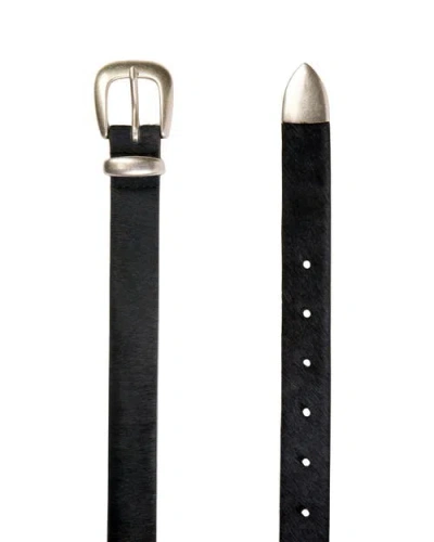 Black Suede Studio Tefi Belt In Blue