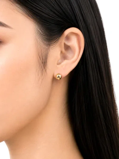 Devata Ball Stud Earrings In Gold