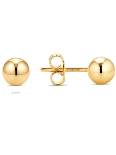 Devata Ball Stud Earrings In Gold