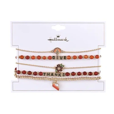 Hallmark 8pc Fall Theme Bracelet Set In Multi