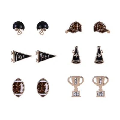 Hallmark Game Day Trophy 6pk Earring Set In Multi