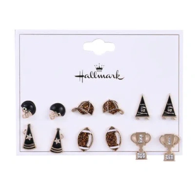 Hallmark Game Day Trophy 6pk Earring Set In Multi
