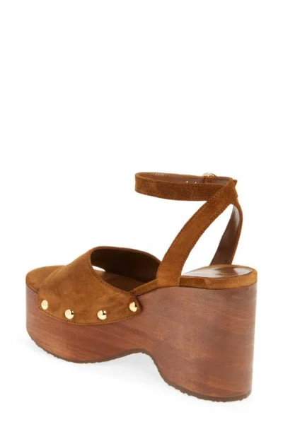 Gianvito Rossi Suede Ankle-strap Platform Sandals In Brown
