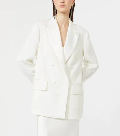 Max Mara Double-breasted Blazer In White