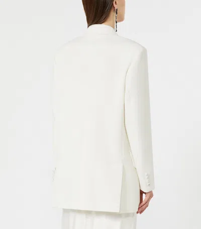 Max Mara Double-breasted Blazer In White