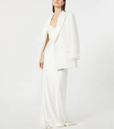 Max Mara Double-breasted Blazer In White
