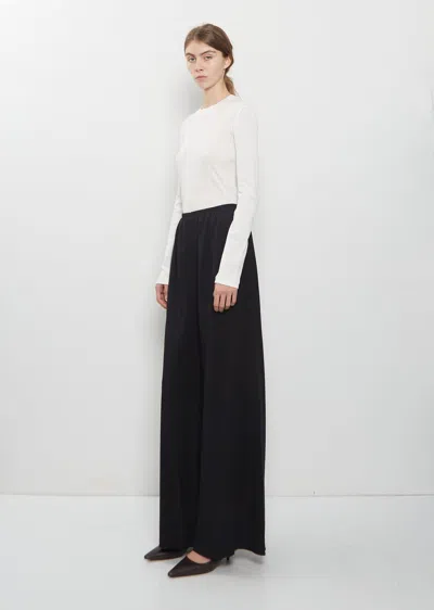 The Row Gala Wool Pant In Black