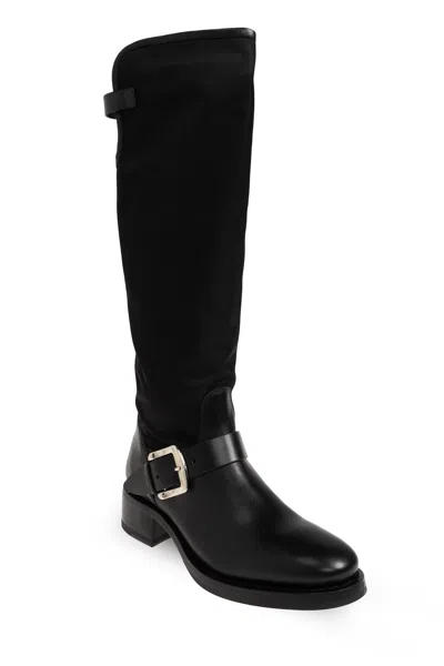 Dsquared2 Round-toe Tall Boots In Black